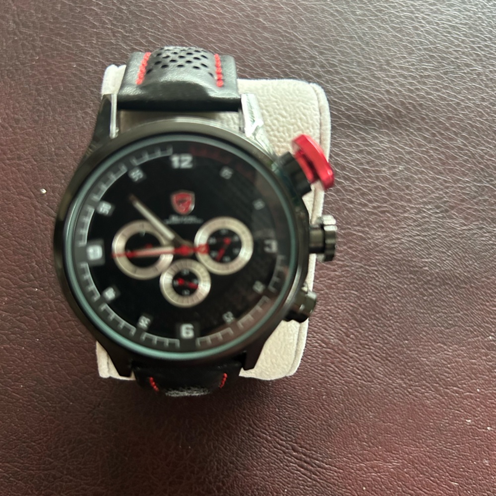 Black and Red Men's Watch